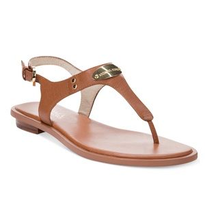 MK Plate Thong Sandals by Michael Kors